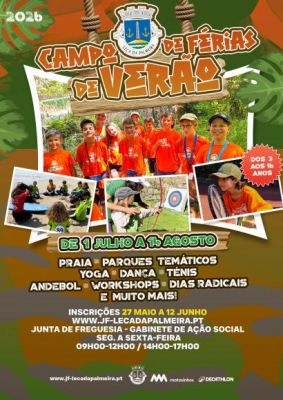 Campo de F&eacute;rias de Ver&atilde;o 2026 abre inscri&ccedil;&otilde;es