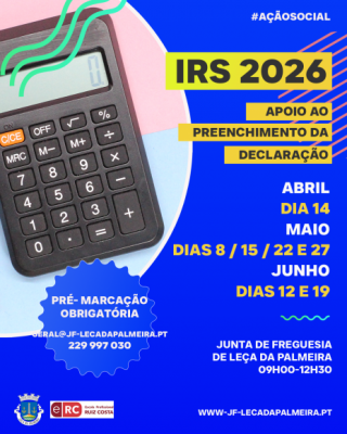 IRS 2026 &ndash; Apoio ao preenchimento da declara&ccedil;&atilde;o